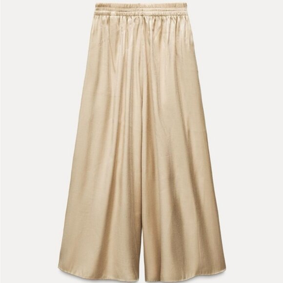 ZARA MAXI WIDE LEG PANTS - Picture 5 of 7